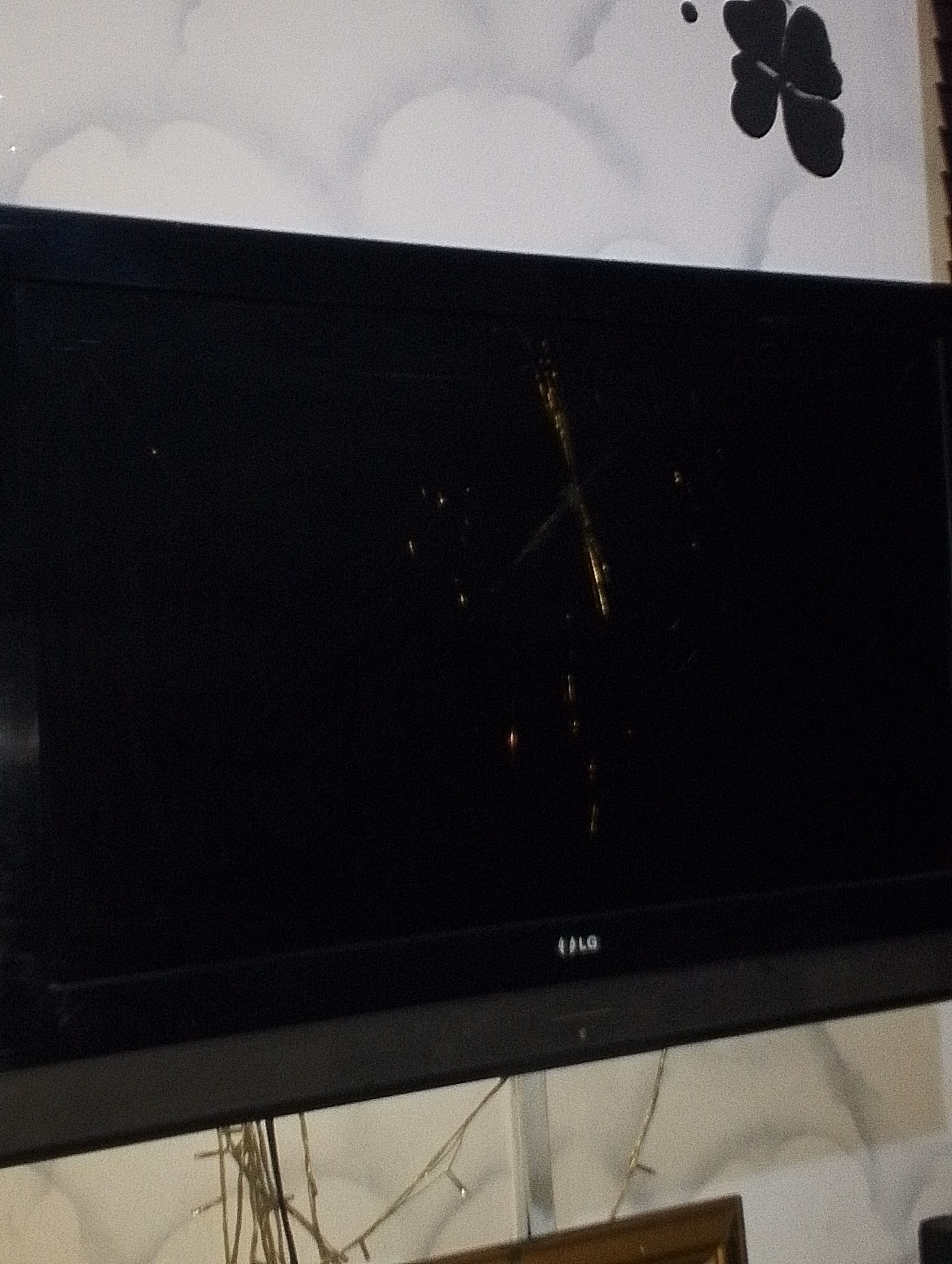 Broken television 