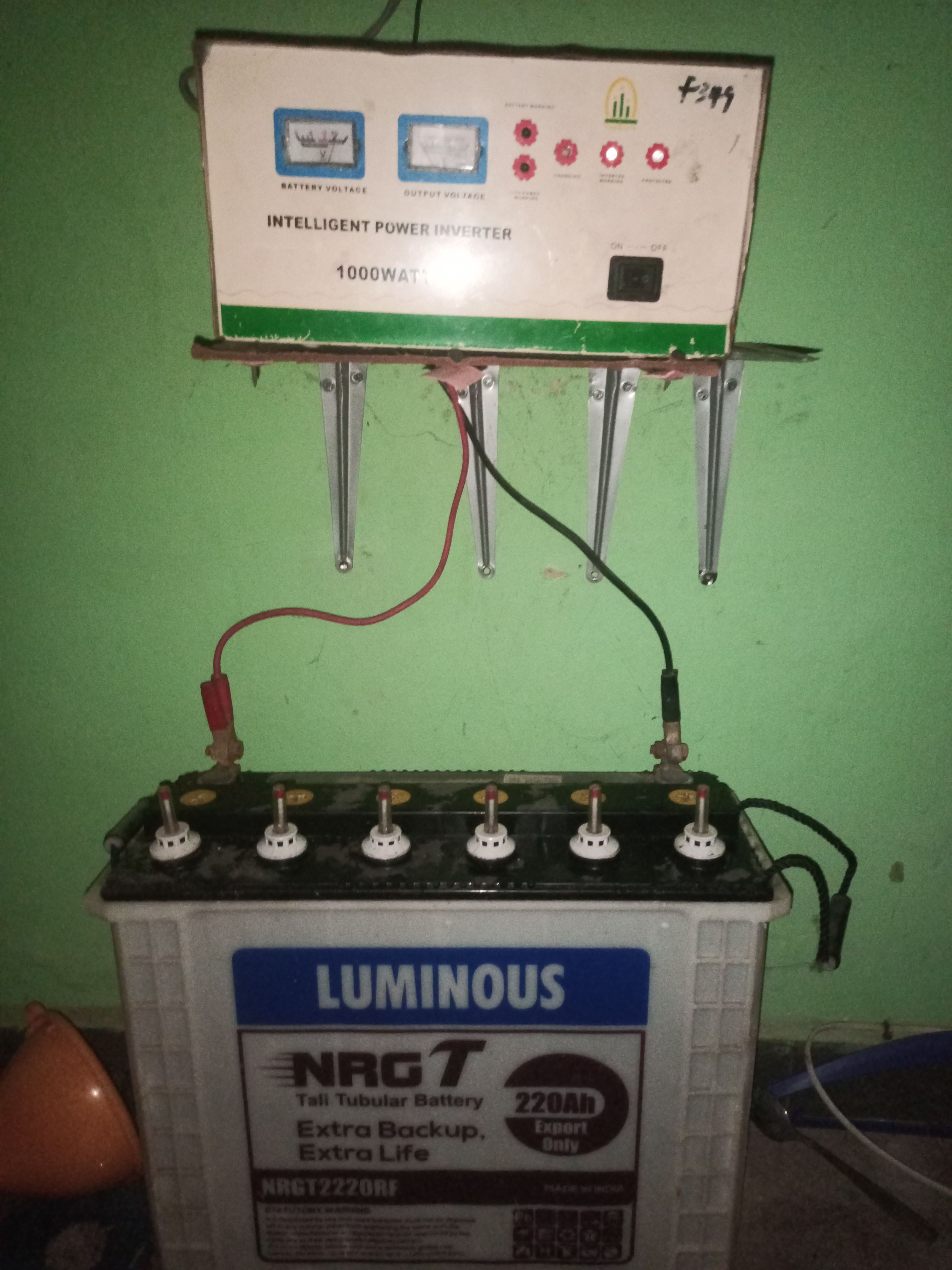 Tubuler battery and inverter 